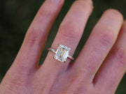 GIA 5.04 ct. I-VS2 Emerald Cut Diamond Engagement Ring