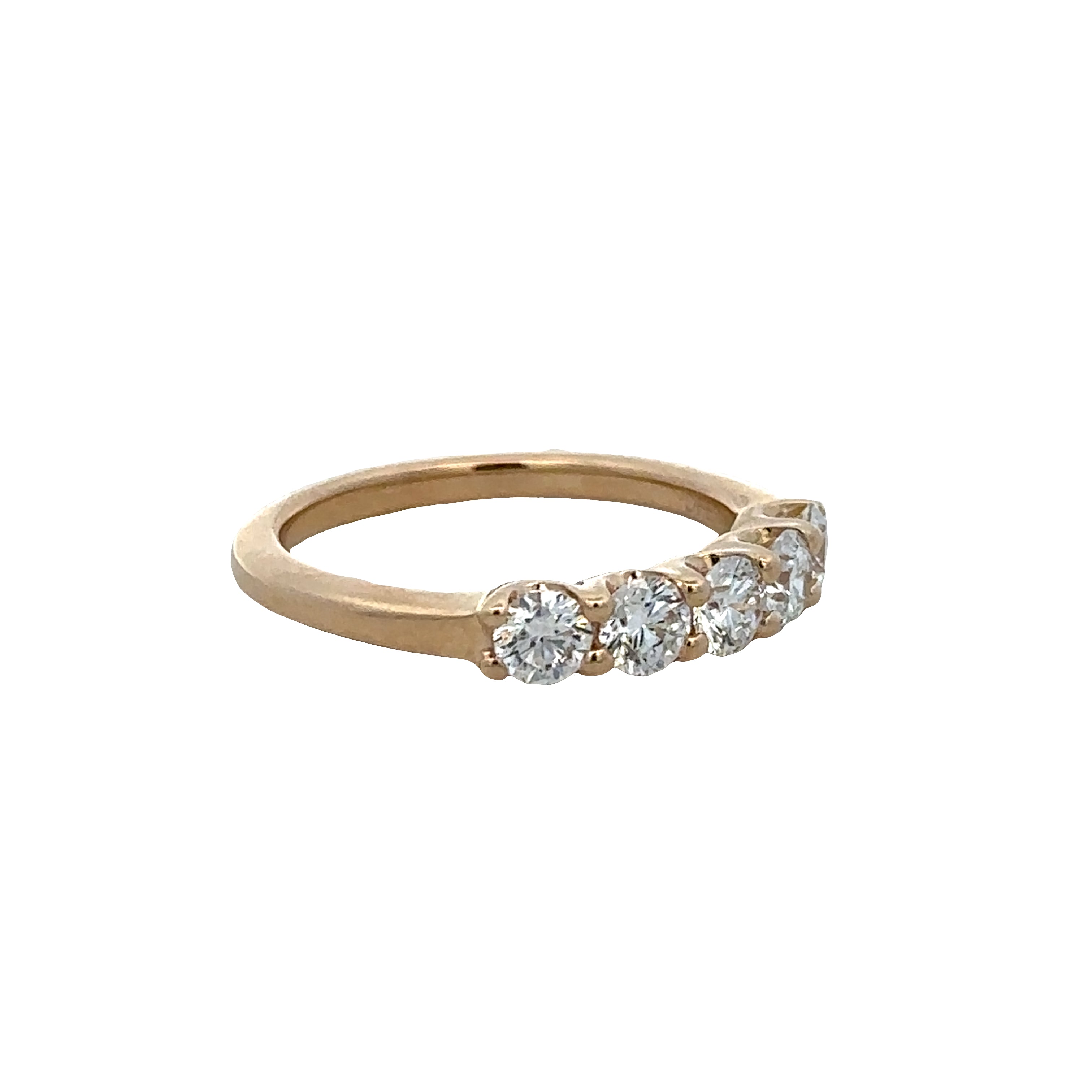 14K Yellow Gold Diamond Band – 1.00 CTW, HI/VS2-SI1