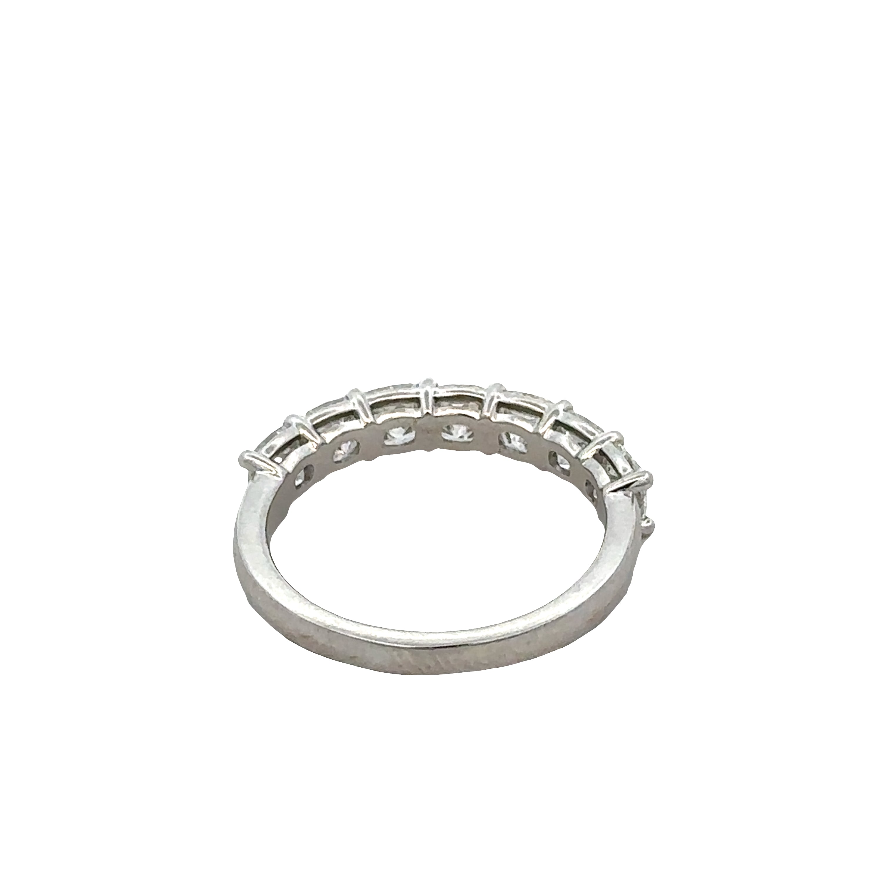 Platinum 2.10 Carat Cushion Cut Diamond Wedding Band – Size 7
