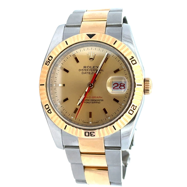 Pre-owned Rolex Datejust Turn-O-Graph #3185 Wristwatch ca. 2004
