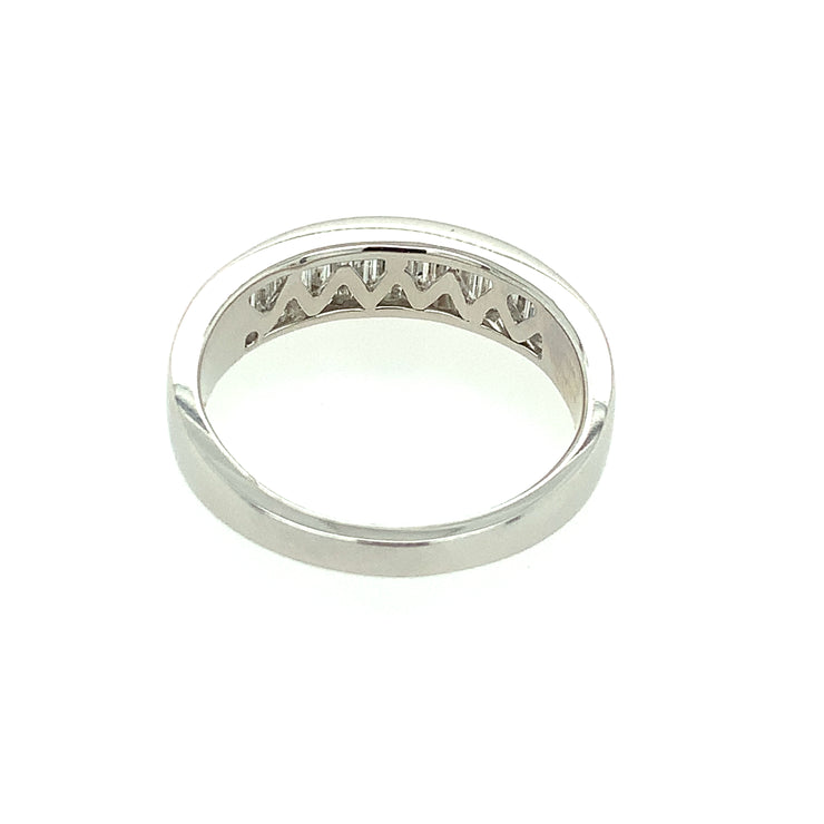 Baguette Cut Diamond Band in White Gold