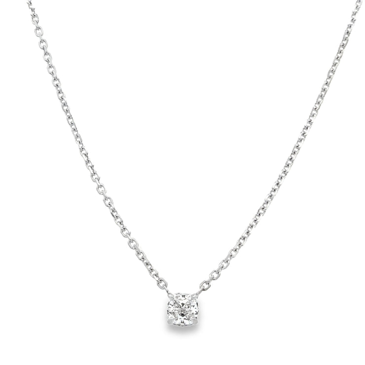 1.06 ct. E-SI1 Cushion Cut Diamond Solitaire Necklace