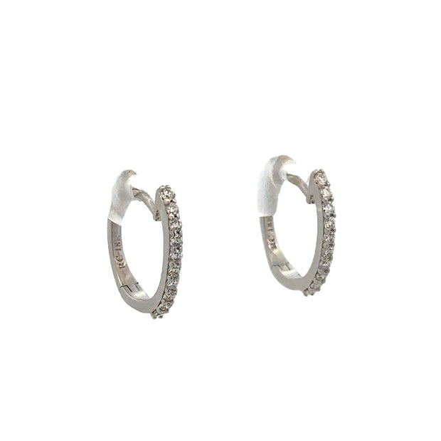 Diamond Hoop Earrings by Roberto Coin