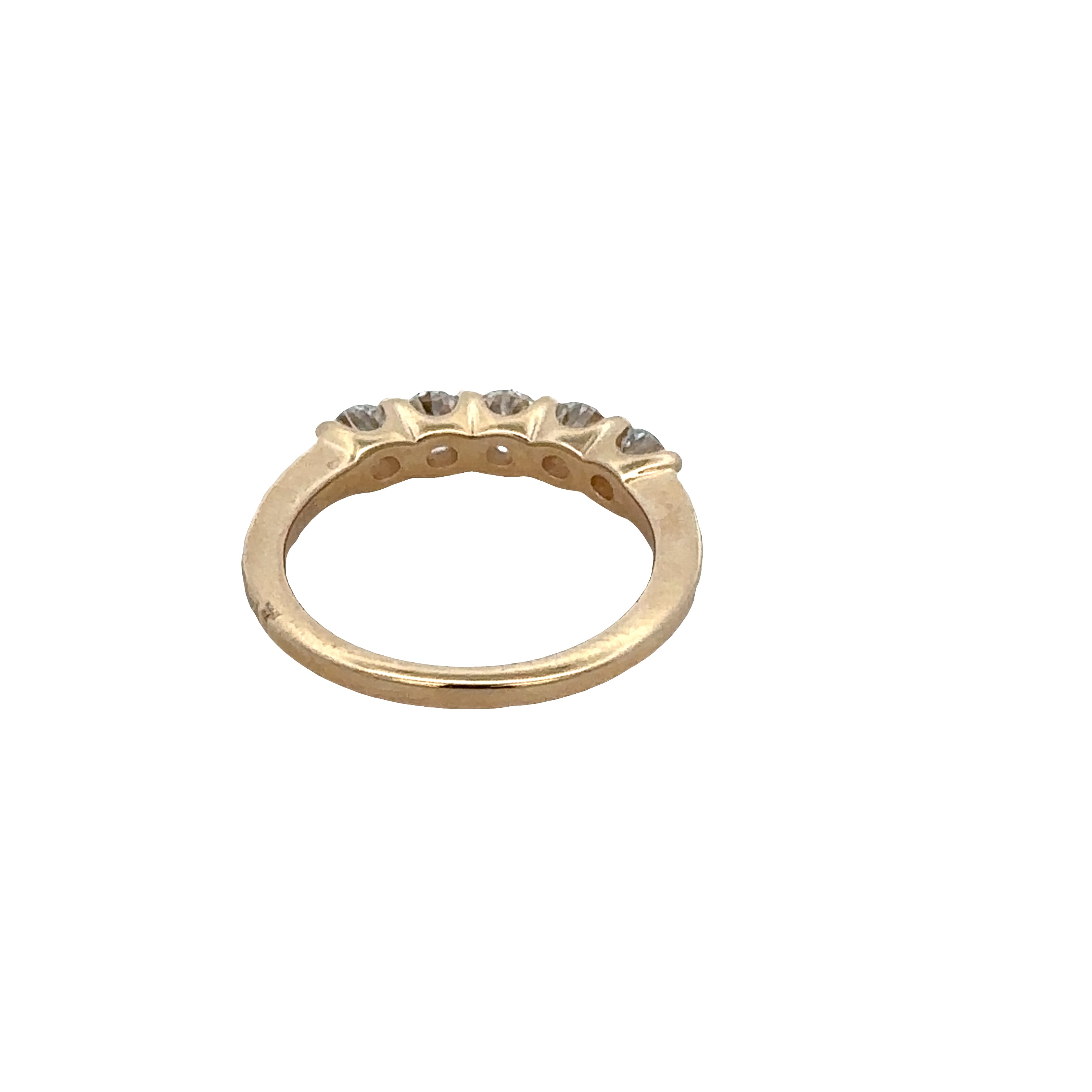14K Yellow Gold Diamond Band – 1.00 CTW, HI/VS2-SI1