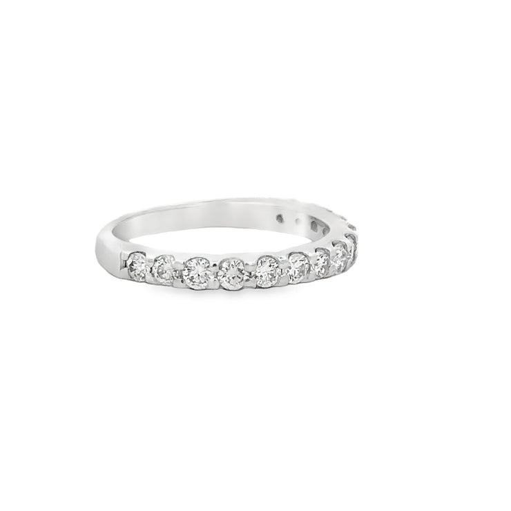 Delicate Diamond Band in White Gold