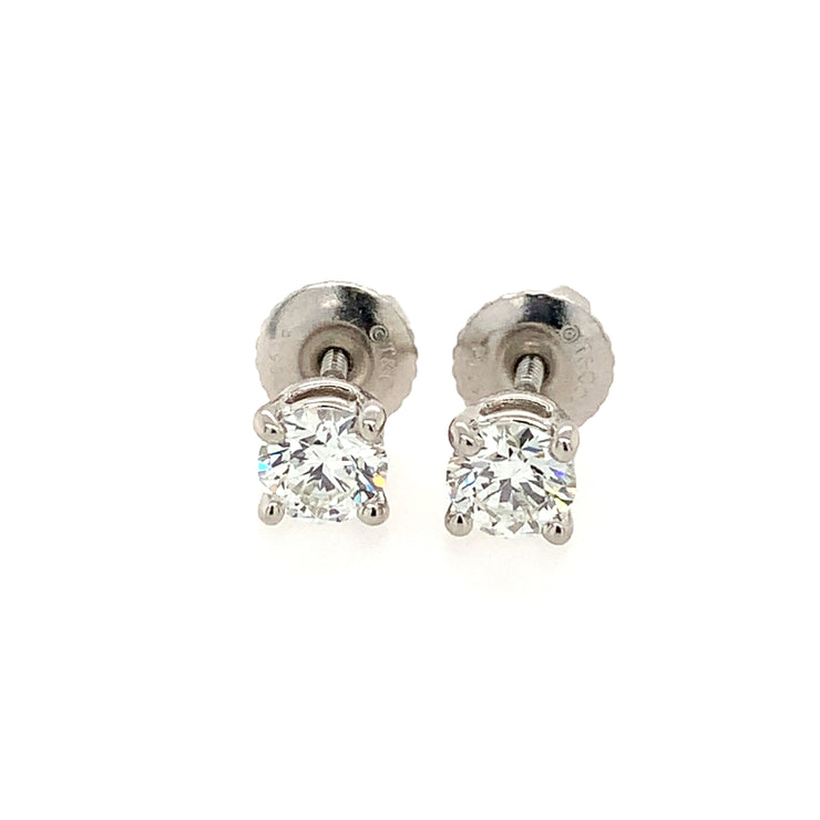 .50 CTW Diamond Stud Earrings by Tiffany & Co.