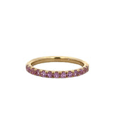 Effy Pink Sapphire Band in Yellow Gold