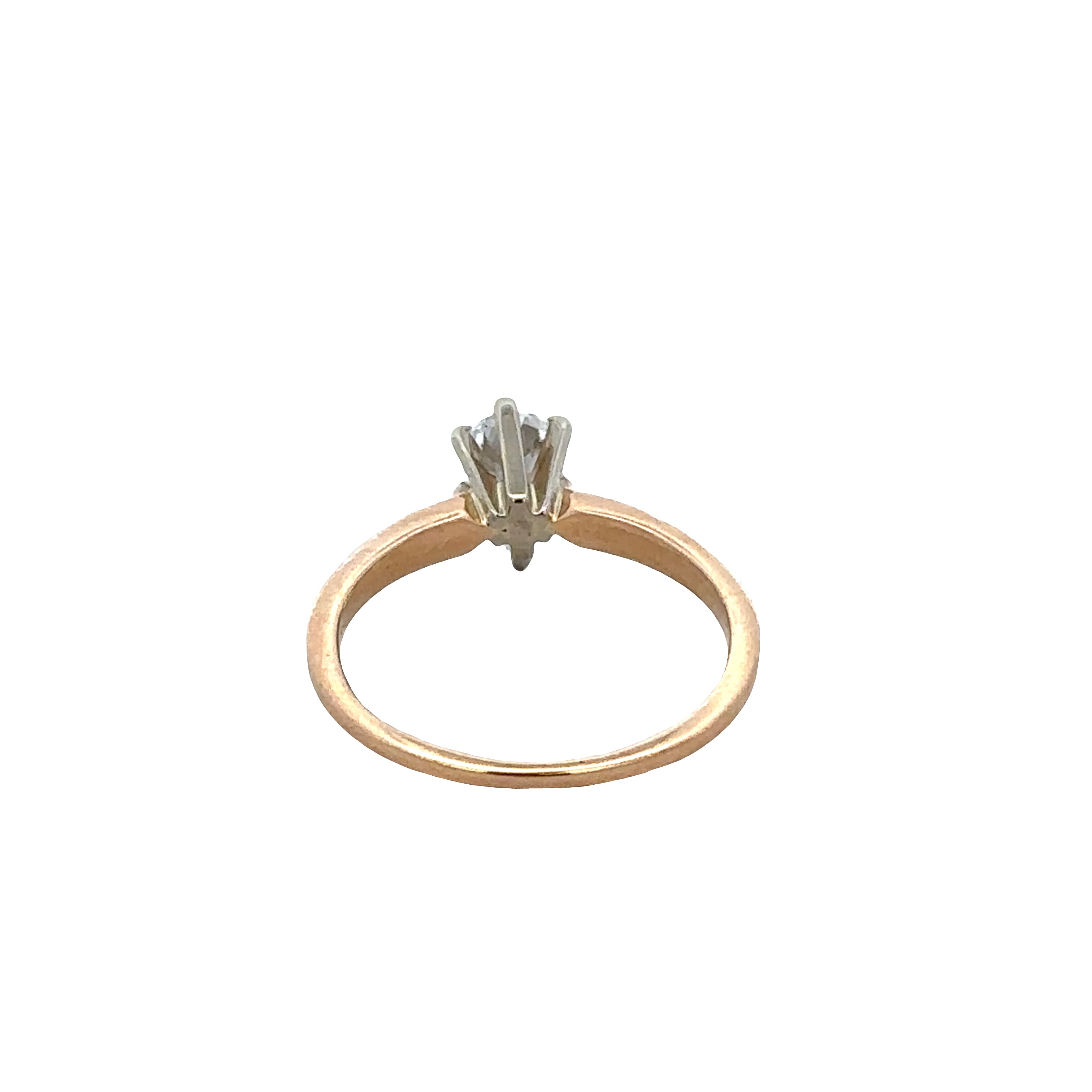 14k Yellow Gold 0.50ct Pear-Shaped Diamond Solitaire Engagement Ring – Size 5