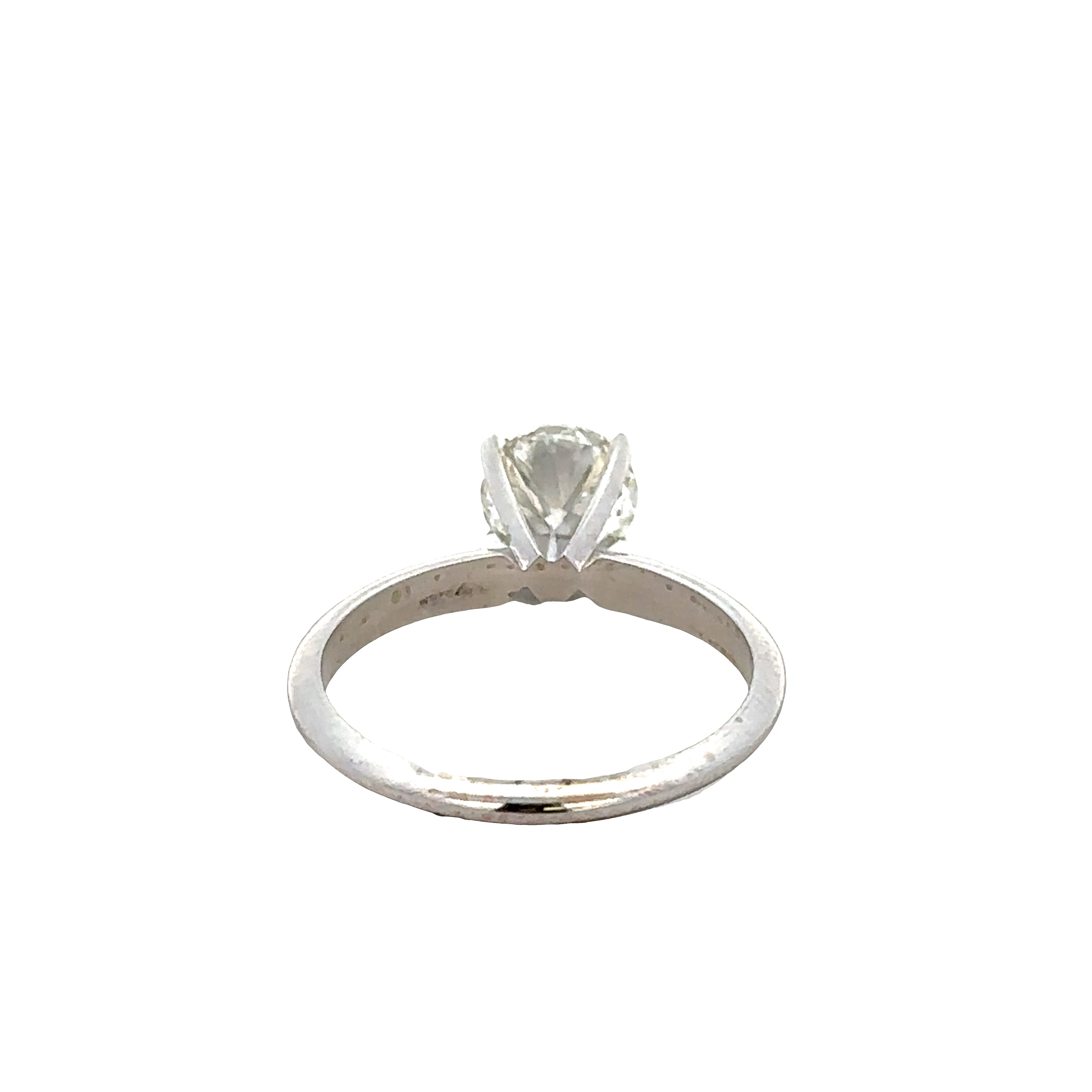 14k White Gold 1.01ct GIA Diamond Solitaire Engagement Ring – Size 5.75