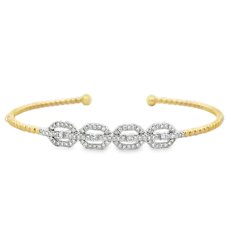 Flexible Diamond Bracelet in Yellow Gold