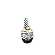 Estate David Yurman Onyx and Diamond Pendant