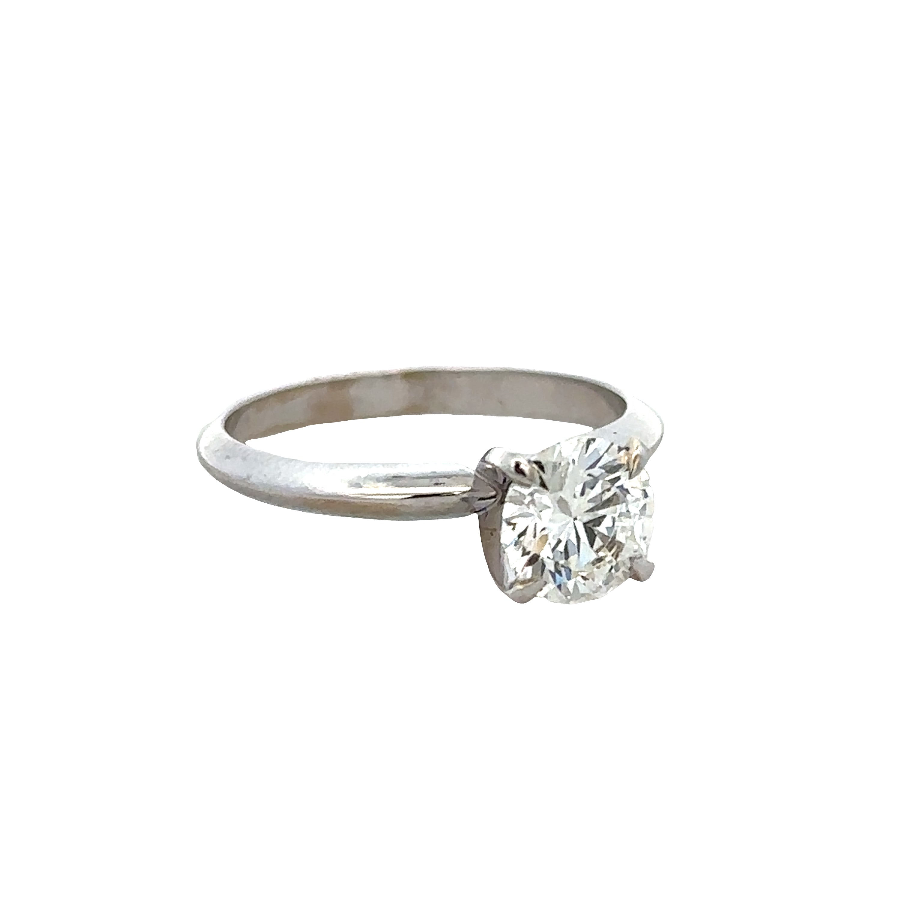 14k White Gold 1.01ct GIA Diamond Solitaire Engagement Ring – Size 5.75