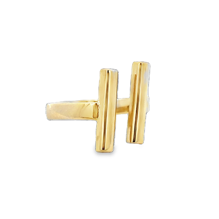 Parallel Bars Ring in 18k Yellow Gold