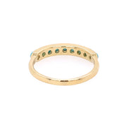 Turquoise Band in Yellow Gold