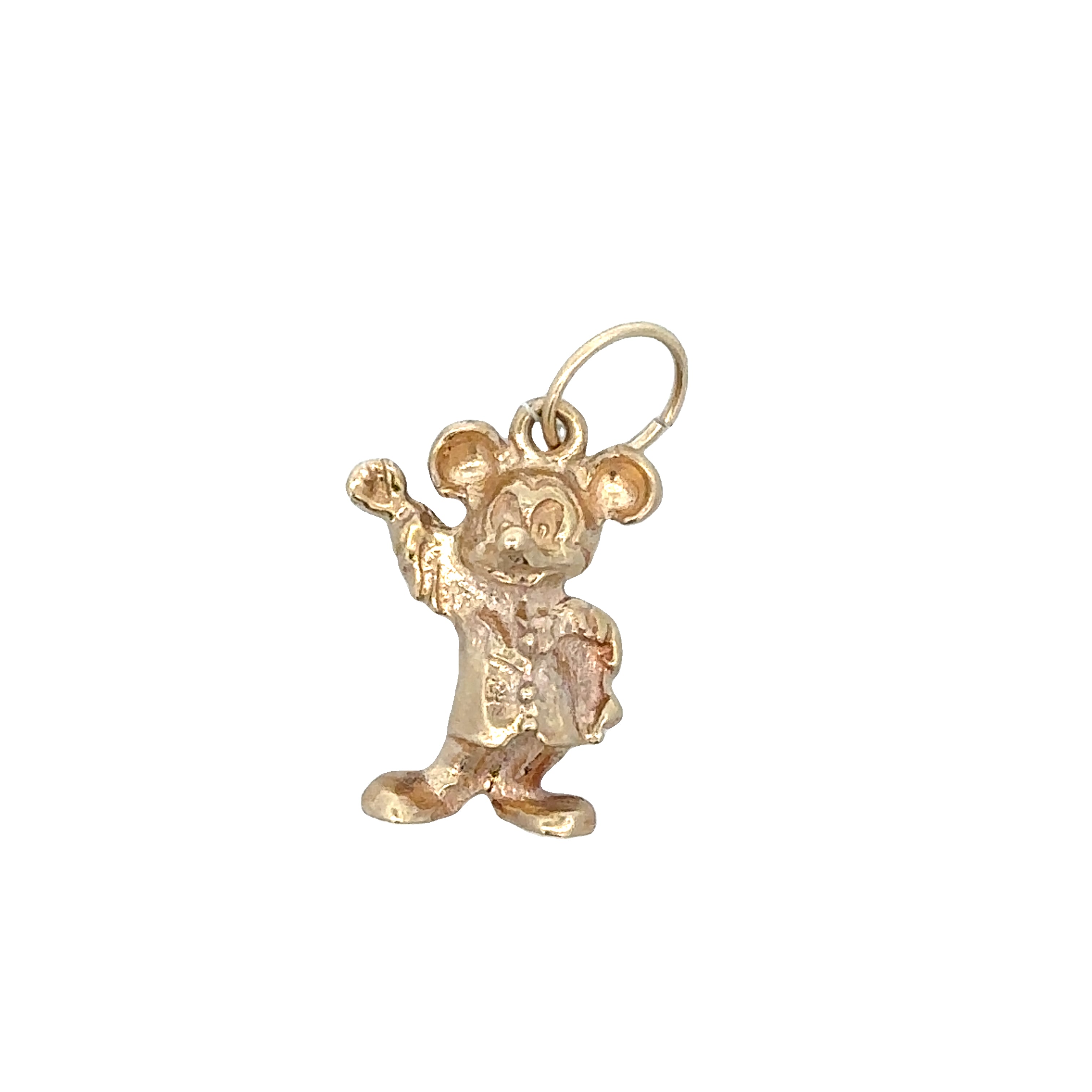 Vintage Mickey Mouse Charm in Yellow Gold