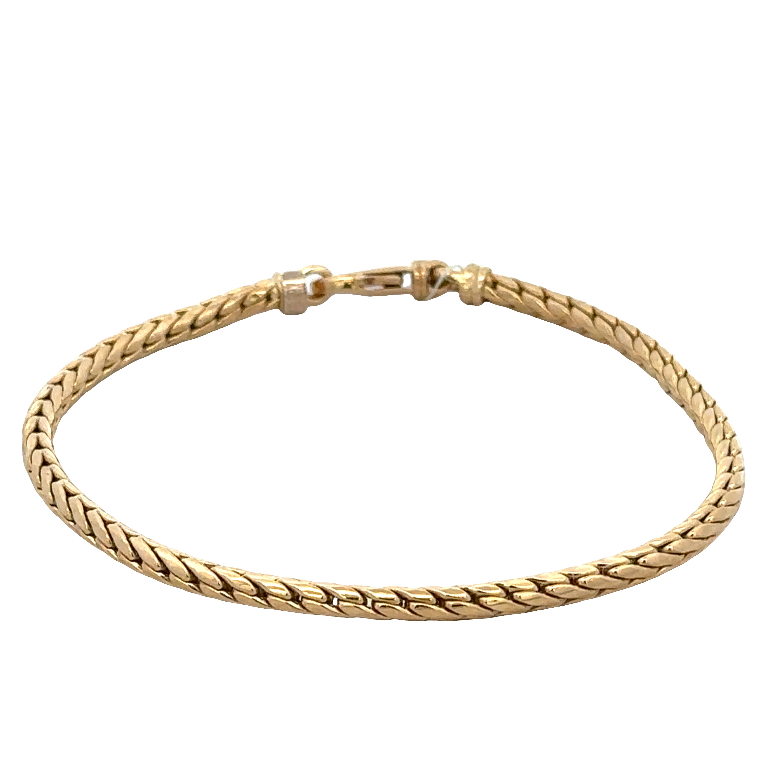 18k Yellow Gold Foxtail Link Bracelet – 7.5"