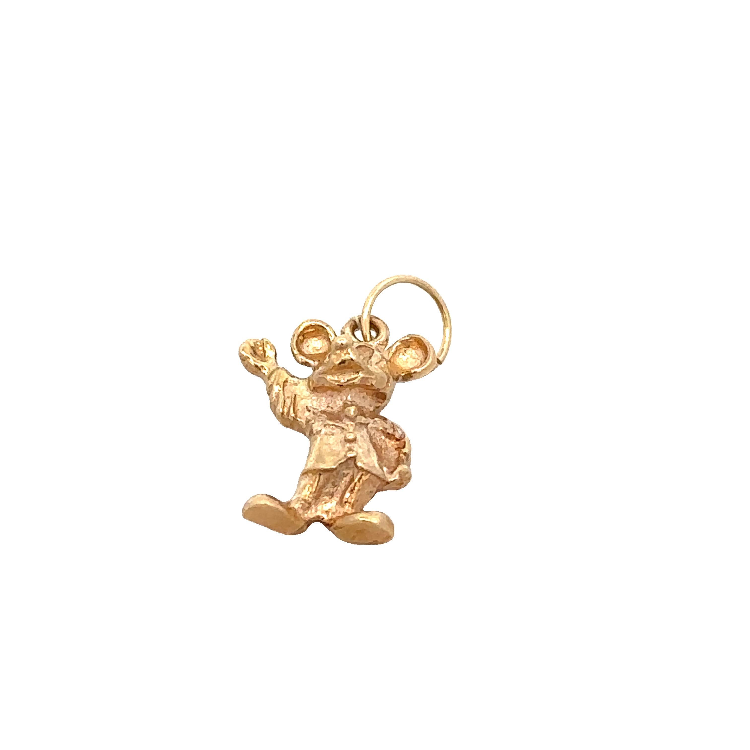 Vintage Mickey Mouse Charm in Yellow Gold