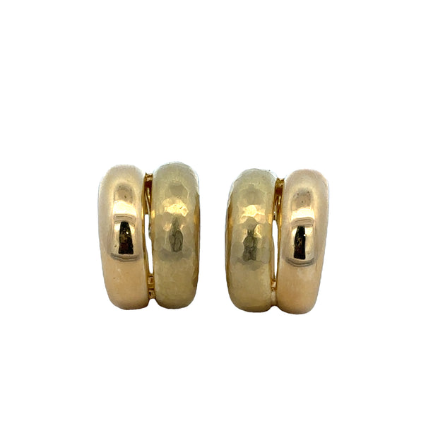 Statement 18k Yellow Gold Huggie Earrings by H. Stern