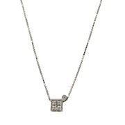 Diamond Necklace in 18k White Gold