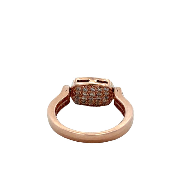 Designer Diamond Flip Ring in Rose Gold