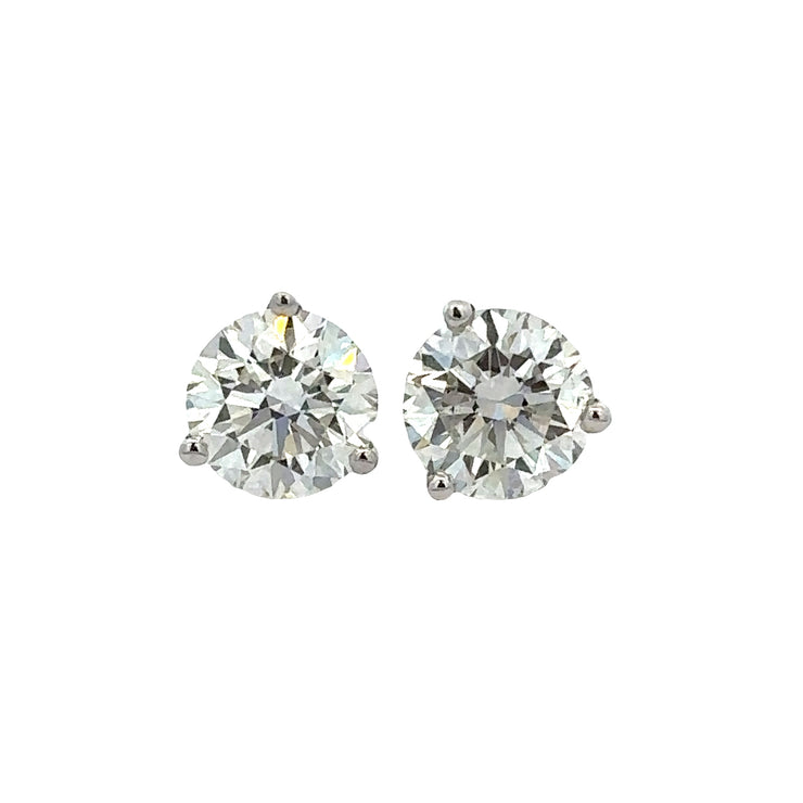 2.0 CTW Diamond Stud Earrings in White Gold