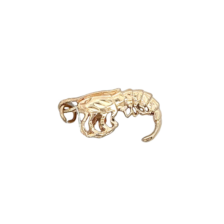 Vintage Yellow Gold Crawfish Charm