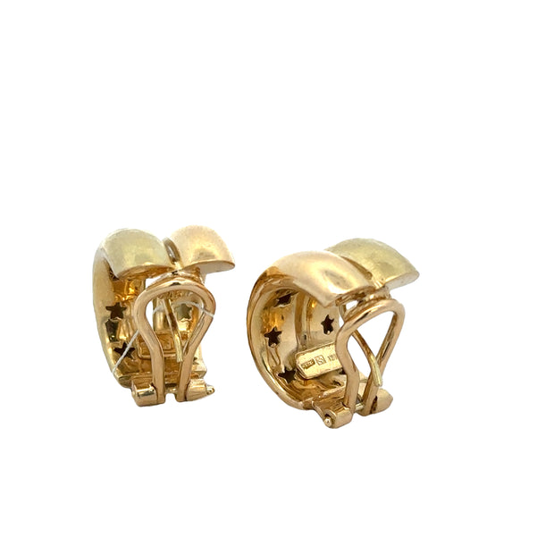 Statement 18k Yellow Gold Huggie Earrings by H. Stern