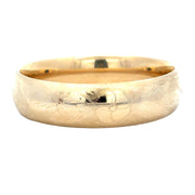 Vintage Etched Bangle in Yellow Gold