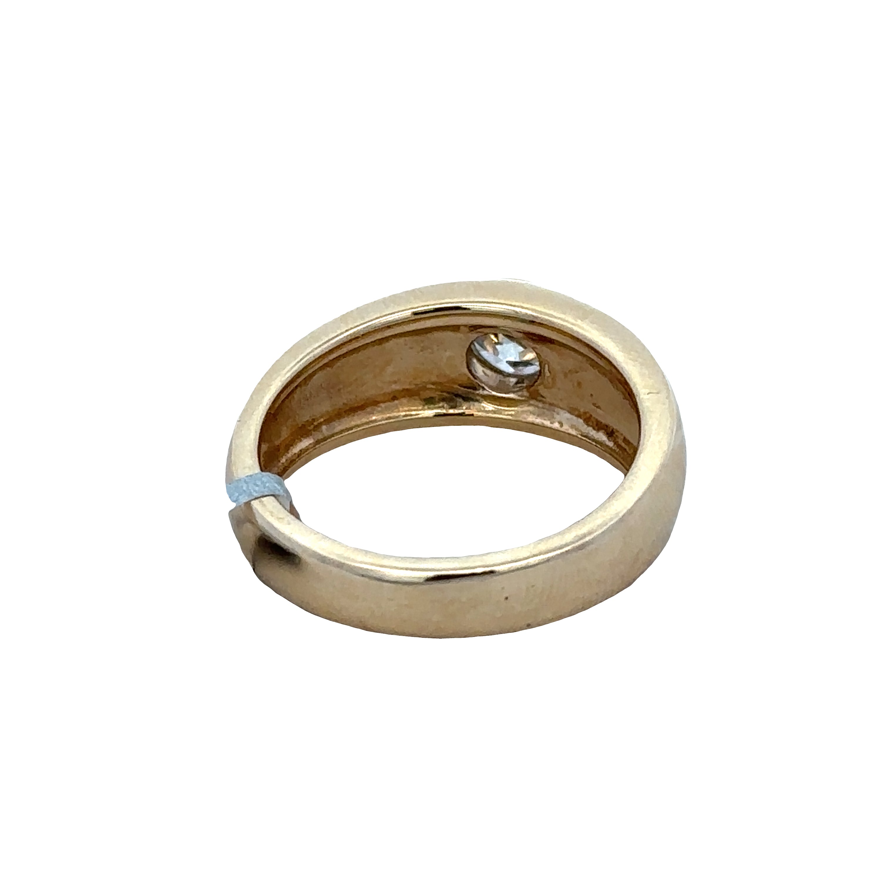 Vintage 14k Yellow Gold Gents Old European Cut Diamond Ring – Size 11